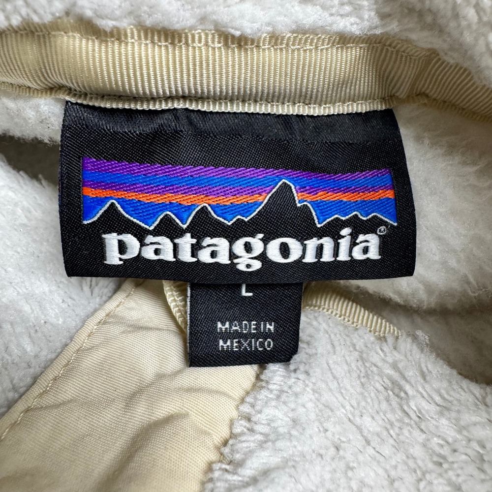 Patagonia Womens Re-Tool Snap-T Fleece Pullover Cream Large - Picture 4 of 6